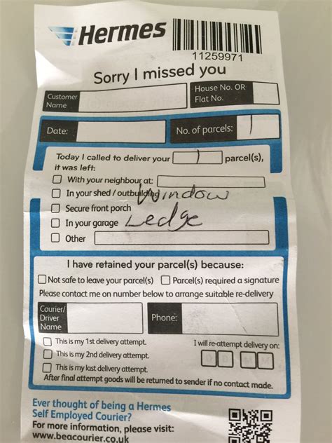 hermes parcel return|my hermes free returns label.